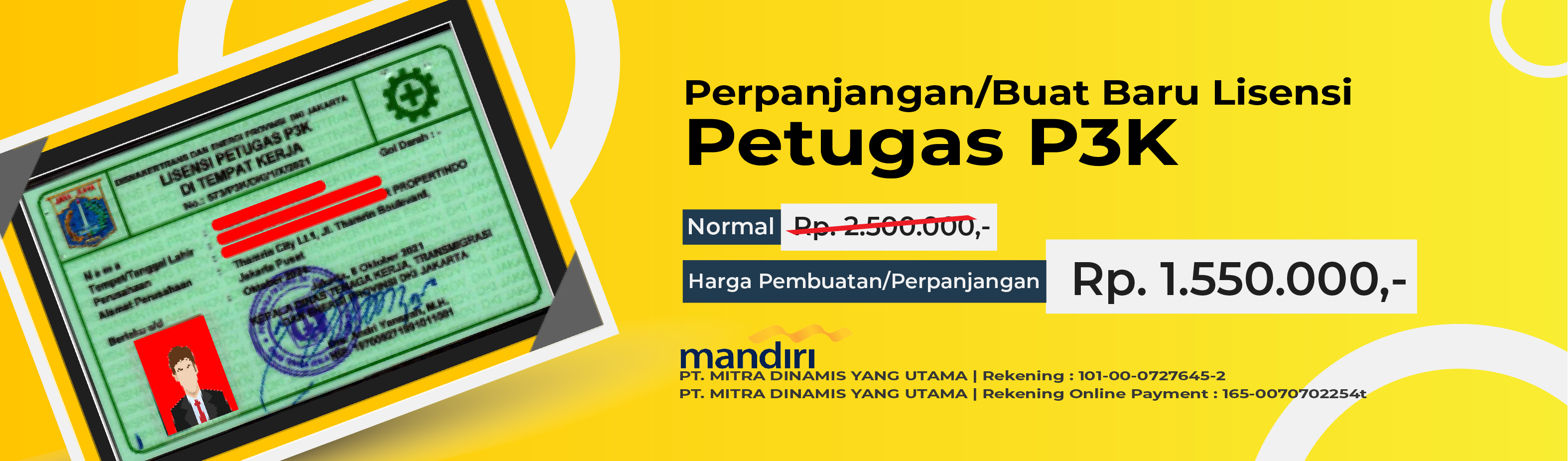 Pembuatan/Perpanjangan Lisensi Petugas P3K